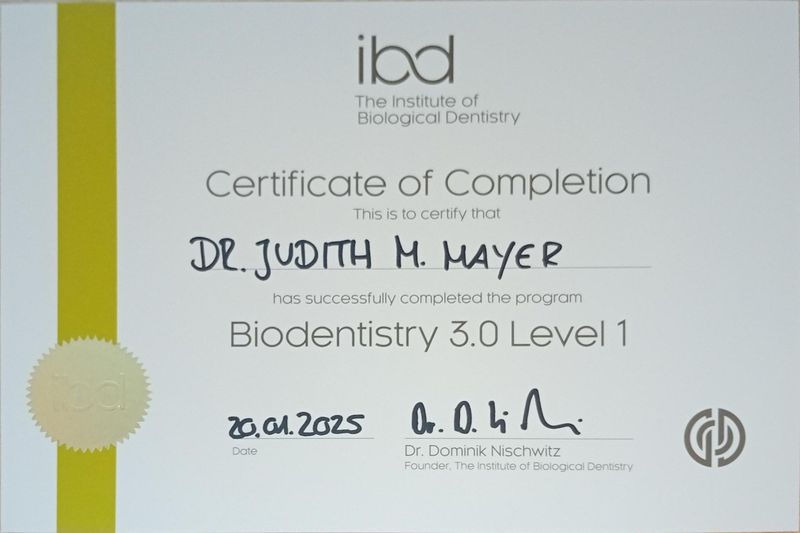 Institute of Biological Dentistry / Biodentistry 3.0 – Dr. J. M. Mayer